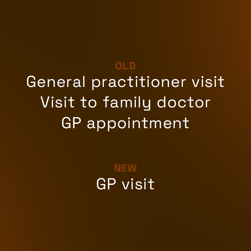 Phase 02: Less decisions for the user